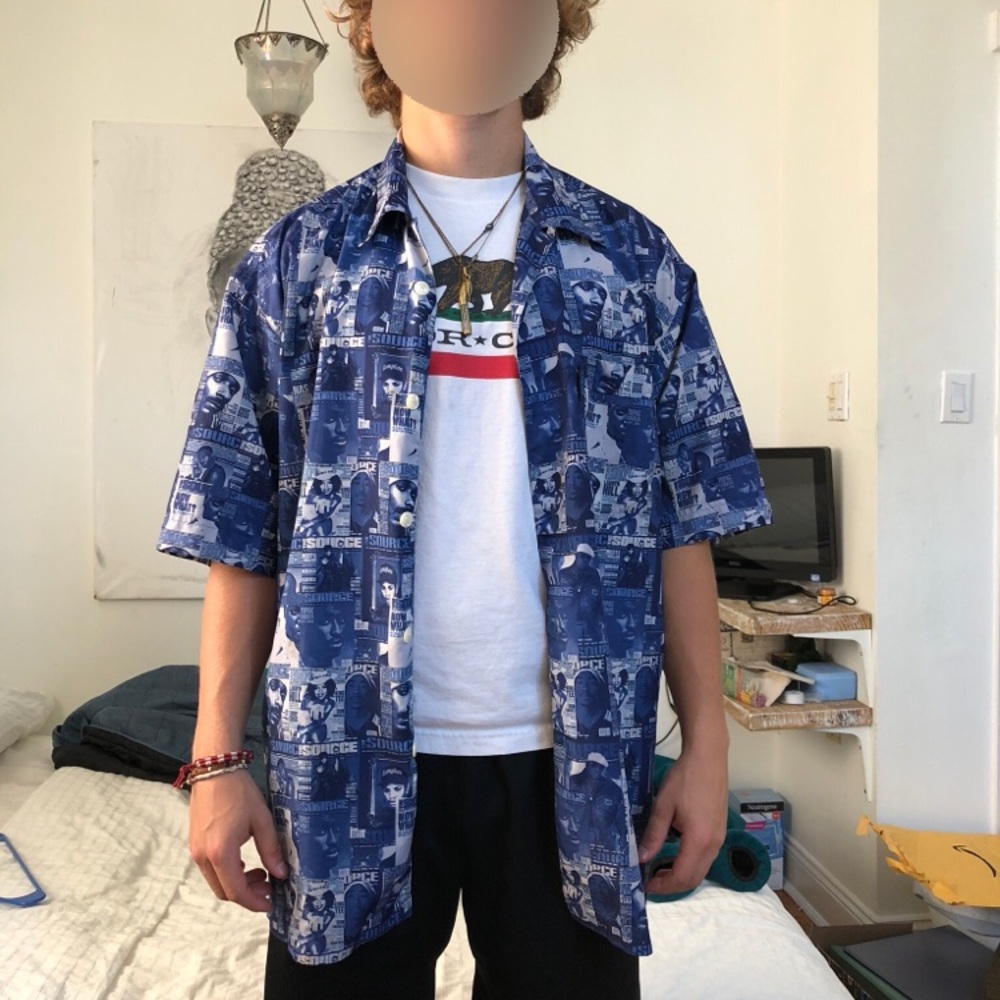 VINTAGE Source Magazine Hip Hop Hawaiian Shirt